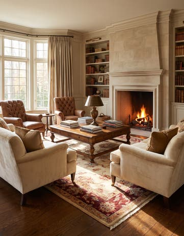5' x 6' 9 Hand Knotted Ziegler Rug