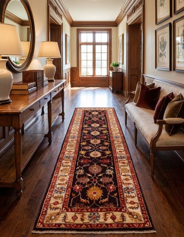 2' 7 x 10' Hand Knotted Ariana Ziegler Runner Rug