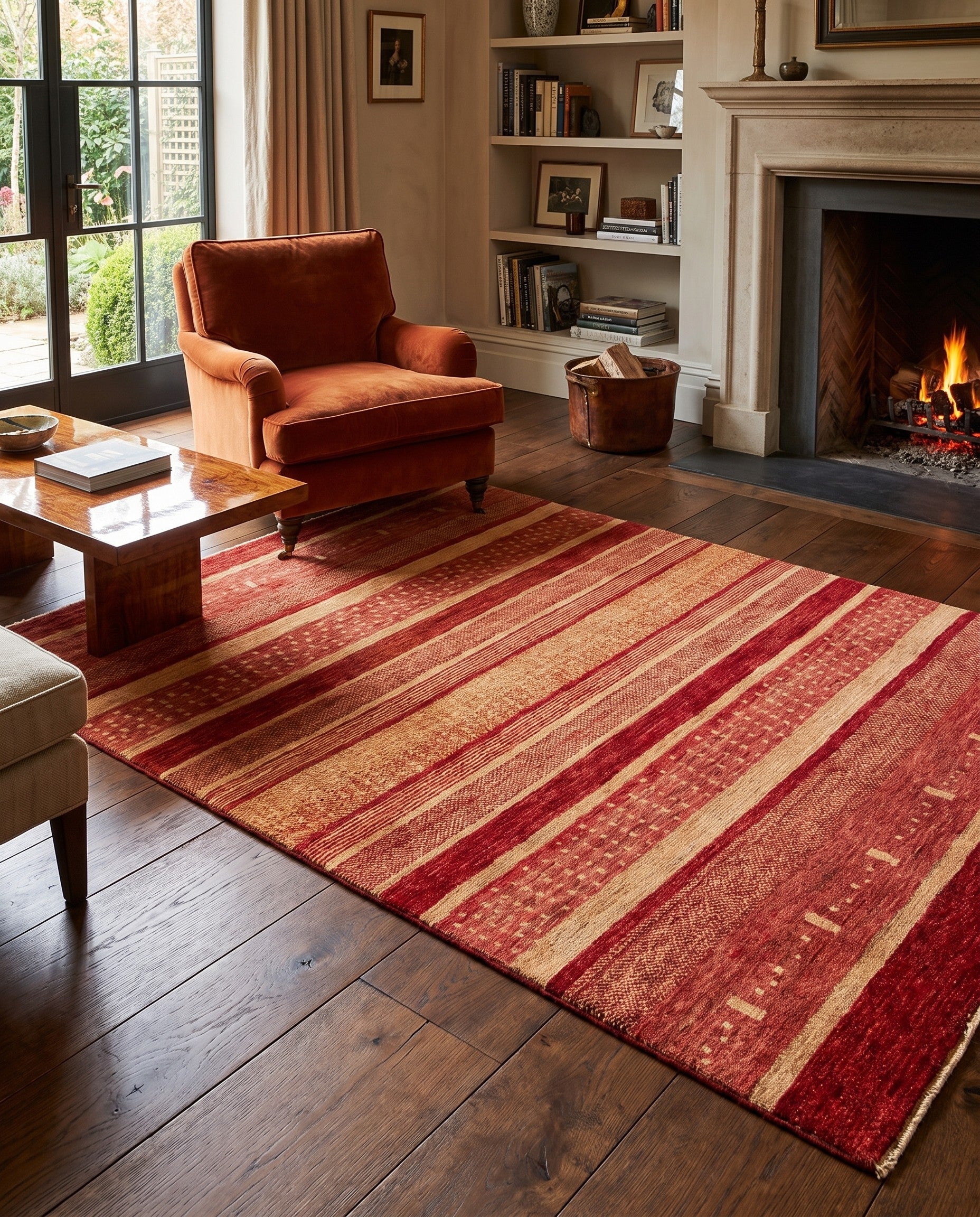 4' 3 x 6' Hand Knotted Kashkuli Persian Rug