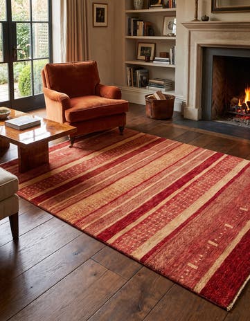 4' 3 x 6' Hand Knotted Kashkuli Persian Rug