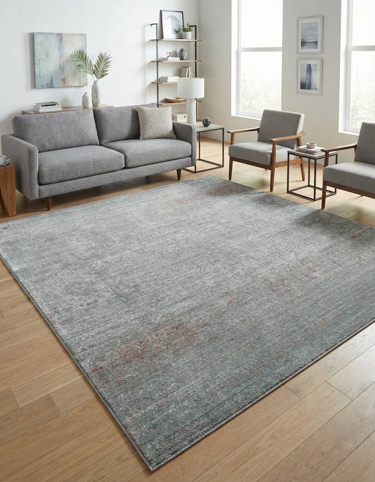 Detail image of 8' x 8' Aqua Square Rug