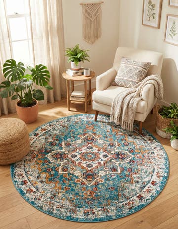 4' x 4' Amulet Round Rug
