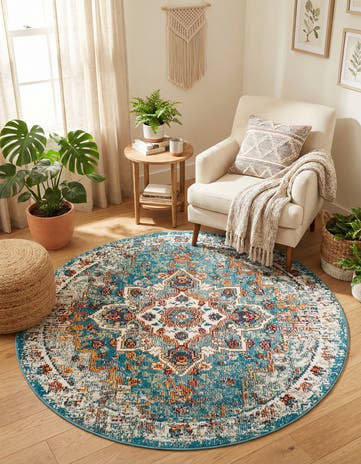 4' x 4' Amulet Round Rug