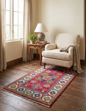 2' 7 x 4' 1 Hand Knotted Kazak Rug