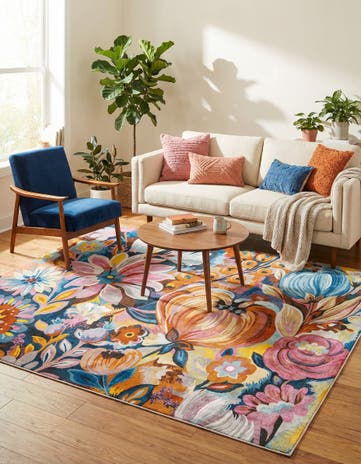 Blossom Square Rug