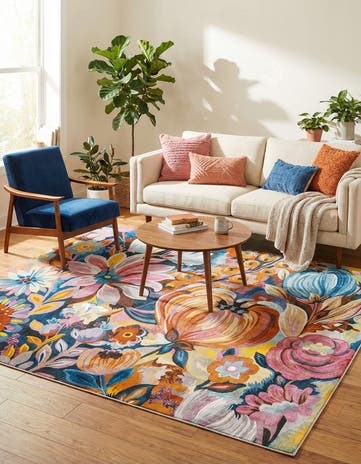 Blossom Square Rug