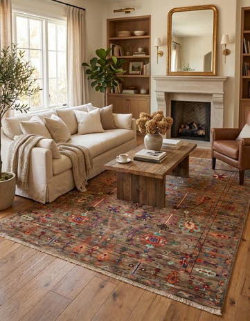 5' x 6' 6 Hand Knotted Ariana Ziegler Rug