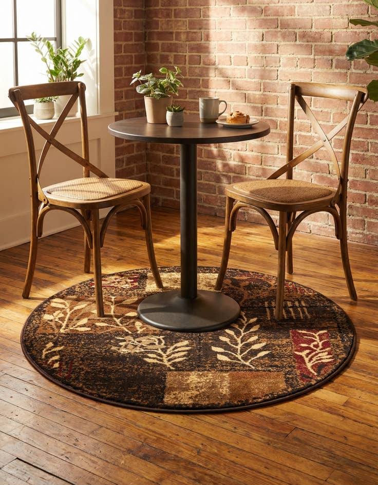 Detail image of 3' x 3' Cafe Round Rug