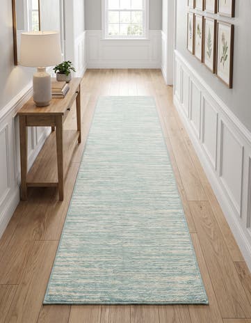 Jill Zarin Turquoise Uptown Runner Rug
