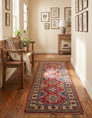 2' x 6' 1 Hand Knotted Kazak Runner Rug