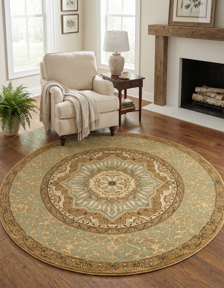 Detail image of 6' x 6' Amina Round Rug