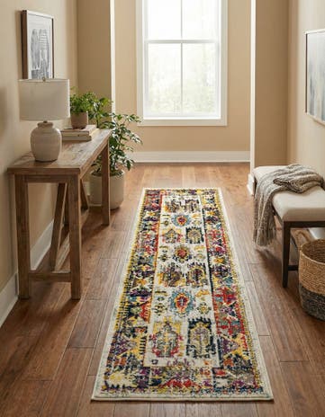 Ivory Madeline Runner Rug