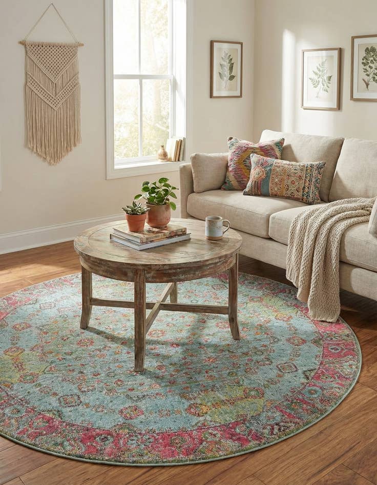 Detail image of 5' 5 x 5' 5 Santiago Round Rug