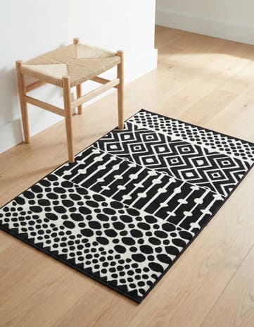 Black and White Milano Rug