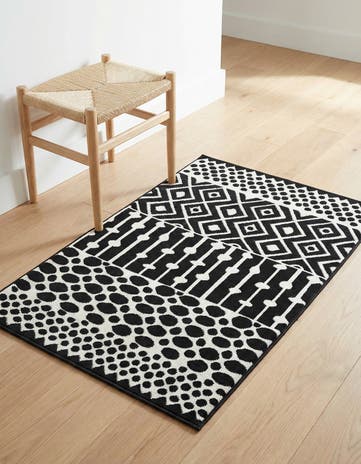 Black and White Milano Rug