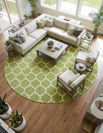 12' 2 x 12' 2 Lattice Round Rug