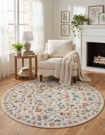 155cm x 155cm Blossom Round Rug