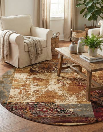 7' 10 x 7' 10 Cafe Round Rug