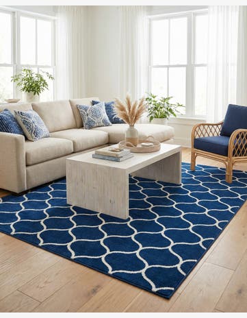 7' 10 x 10' Trellis Frieze Rug