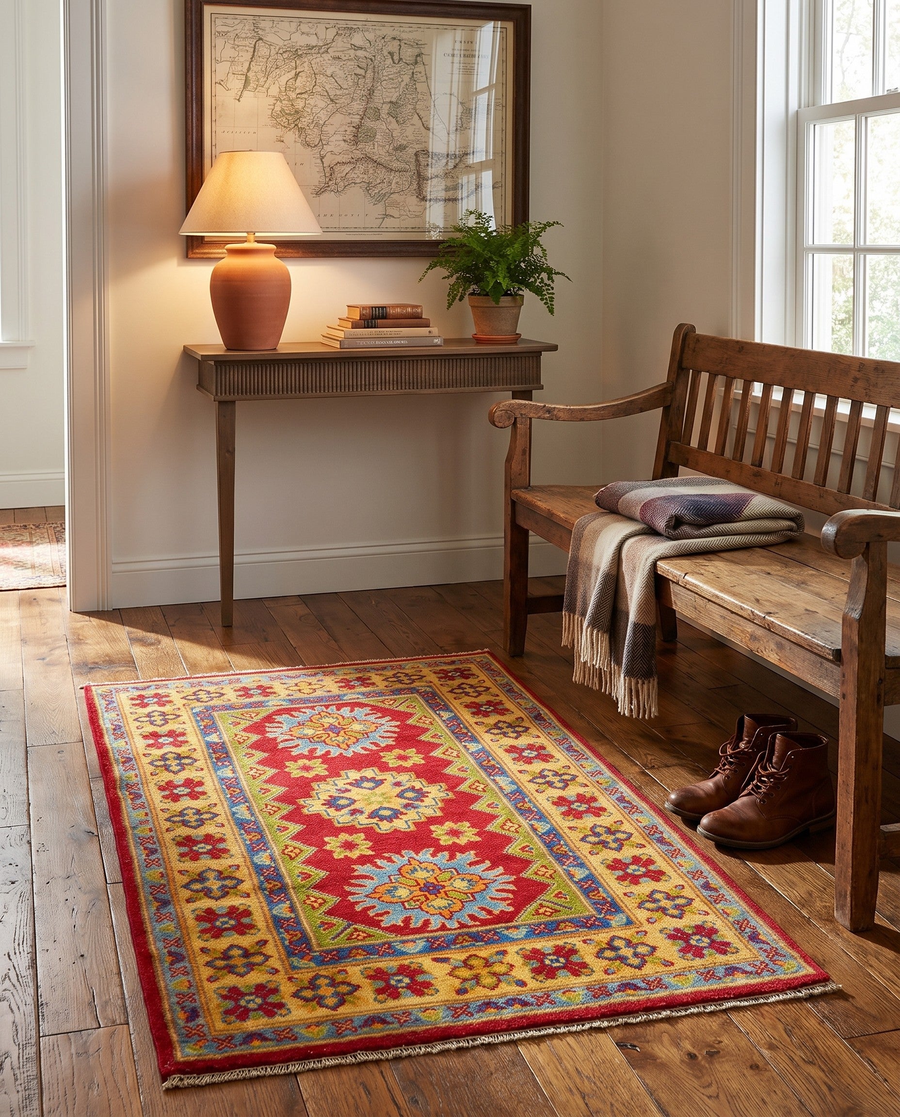 2' 8 x 4' Hand Knotted Kazak Rug