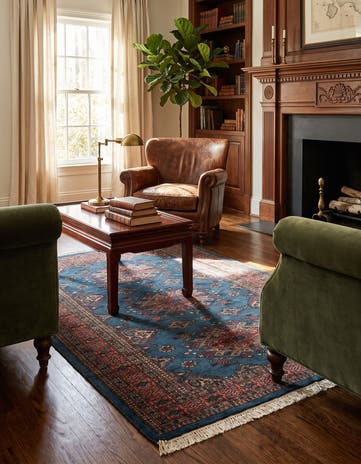 4' 3 x 6' Hand Knotted Bokhara Oriental Wool Rug