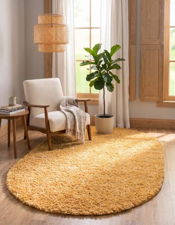 5' 3 x 8' Zermatt Shag Oval Rug