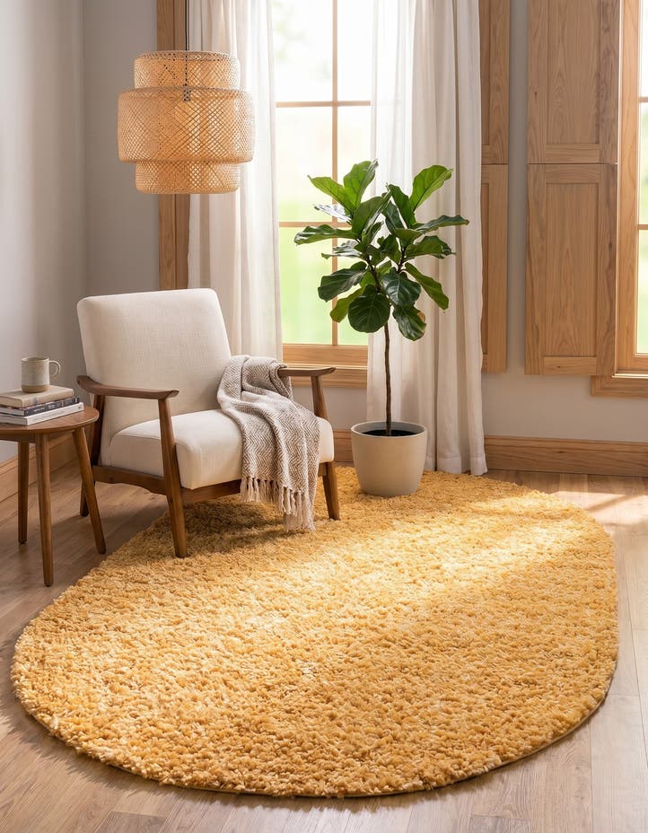 5' 3 x 8' Zermatt Shag Oval Rug