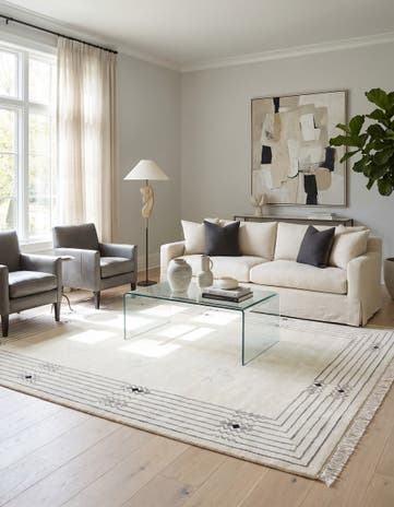 4' 10 x 6' 8 Hand Knotted Darya Wool Rug