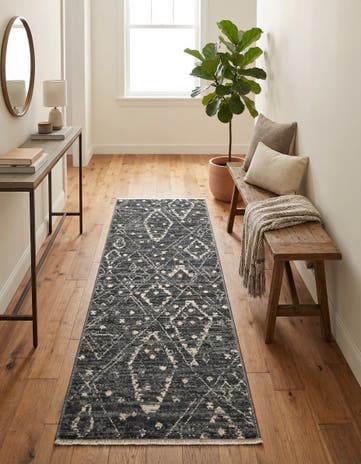 Blue Grand Tradition Runner Rug