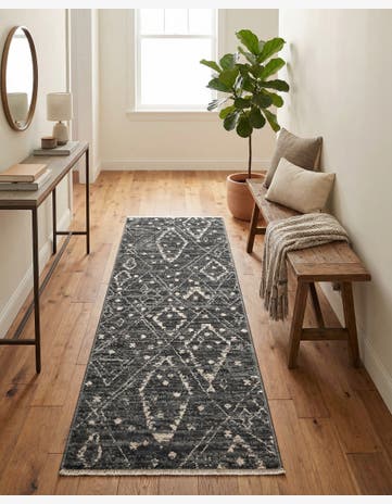 Blue Grand Tradition Runner Rug