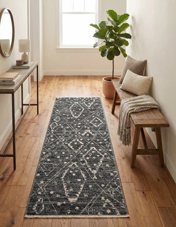 Blue Grand Tradition Runner Rug