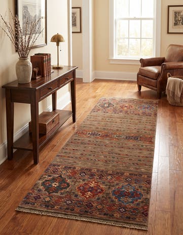 2' 4 x 6' 10 Hand Knotted Kazak Runner Rug