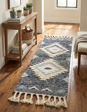 2' 2 x 6' 1 Hand Woven Arizona Wool Runner Rug