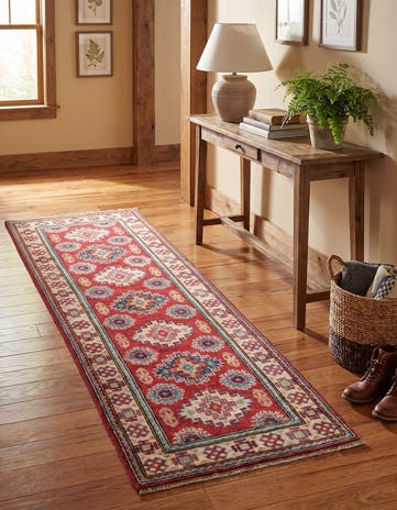 2' x 6' 1 Hand Knotted Kazak Runner Rug