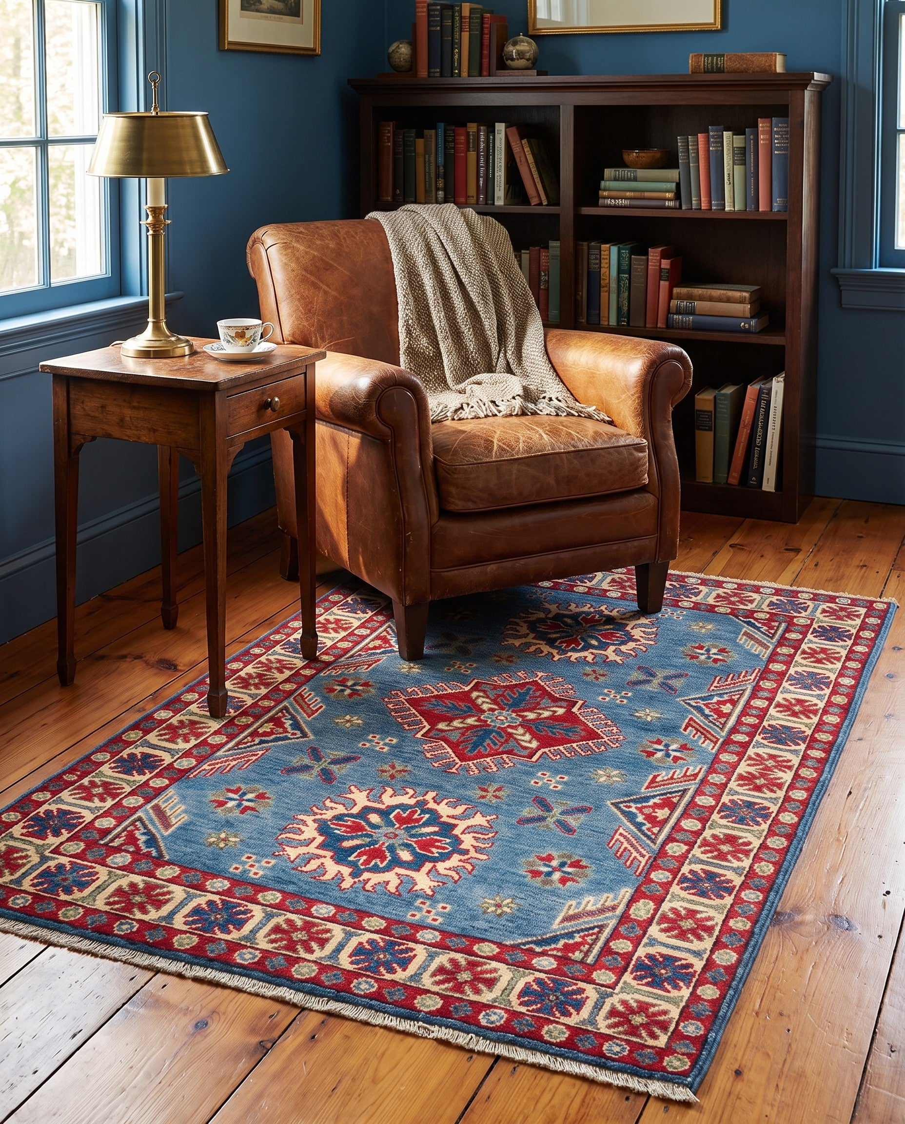 3' 3 x 5' Hand Knotted Kazak Rug