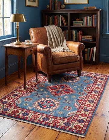 3' 3 x 5' Hand Knotted Kazak Rug
