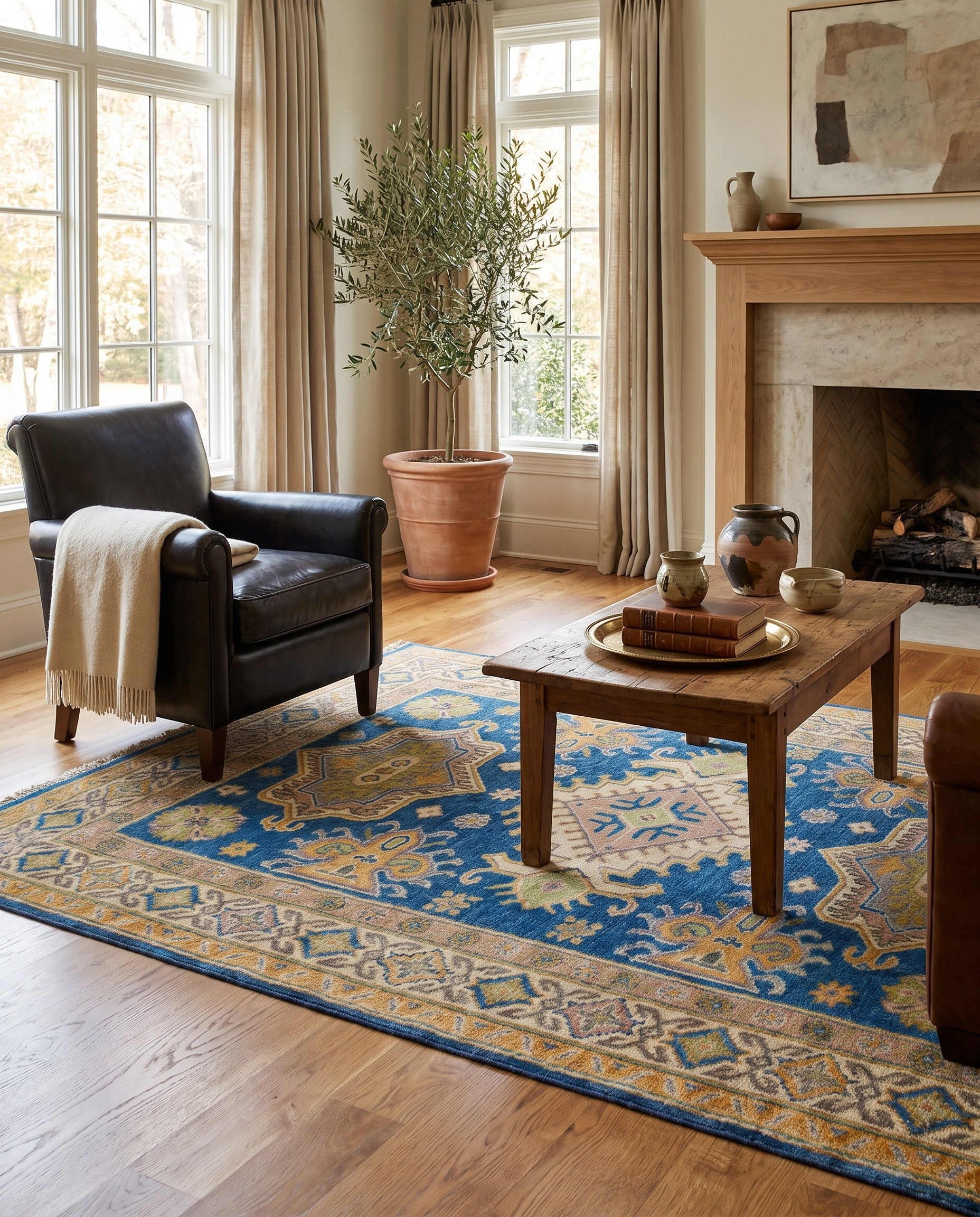 4' 1 x 5' 10 Hand Knotted Kazak Rug