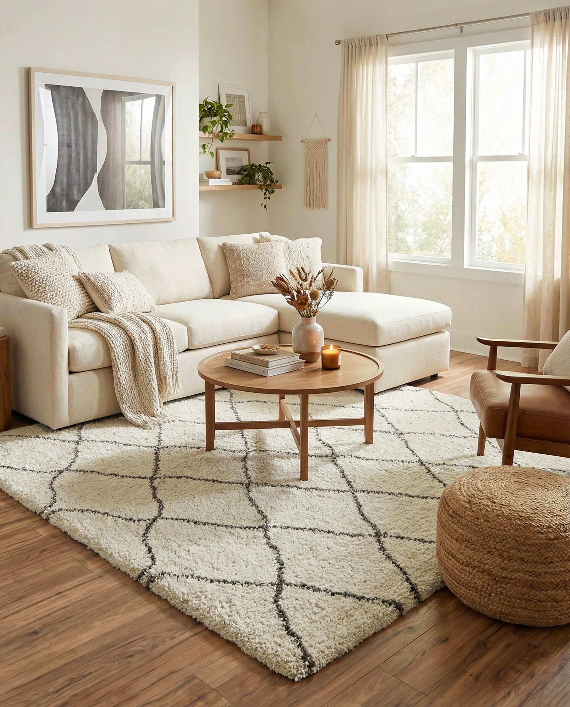 8' x 8' Moroccan Shag Square Rug