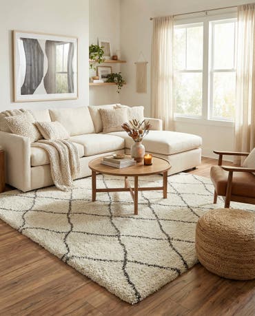  8' x 8' Moroccan Shag Square Rug