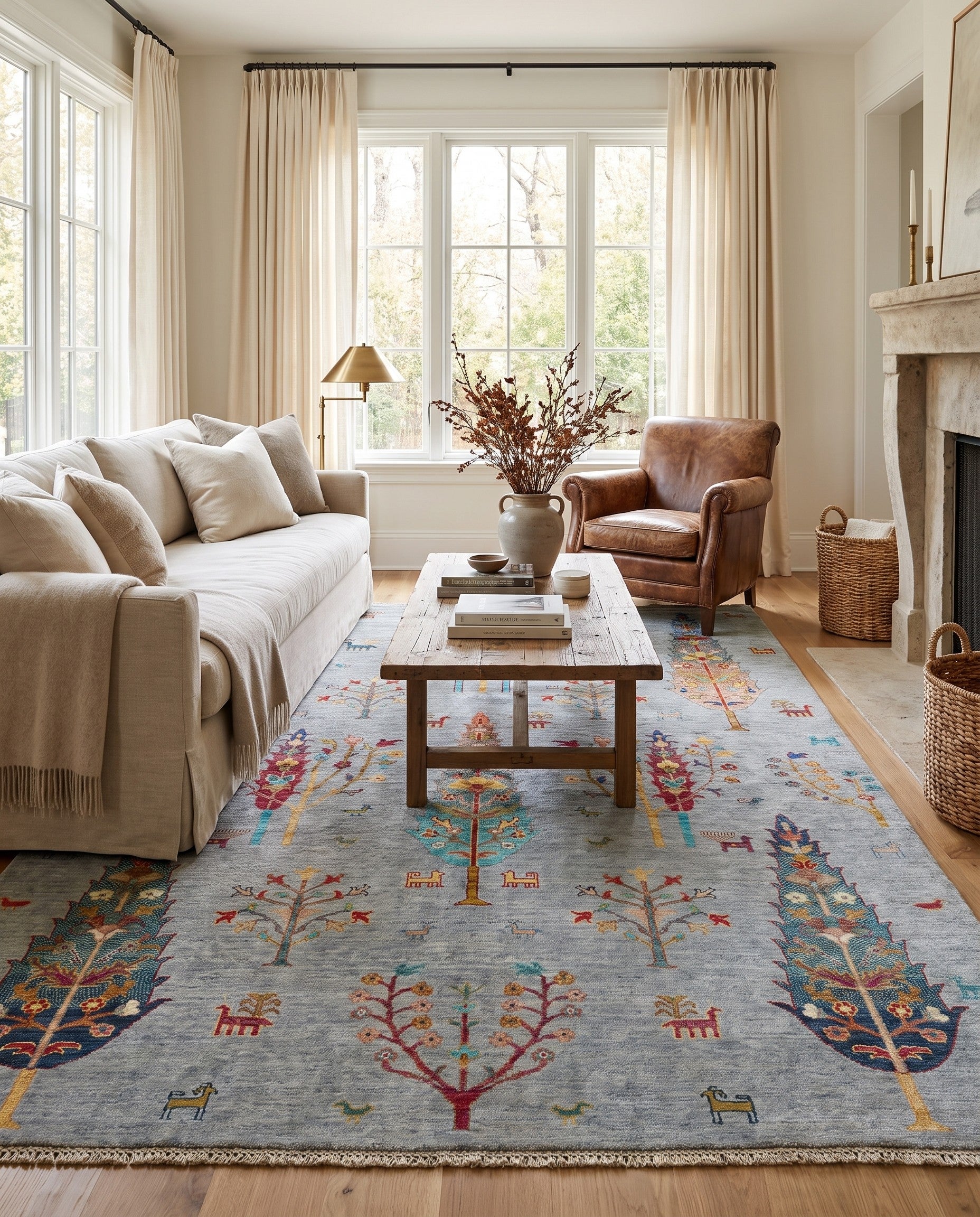 6' x 7' 10 Hand Knotted Ariana Rug