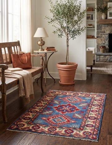 2' x 3' 3 Hand Knotted Kazak Rug