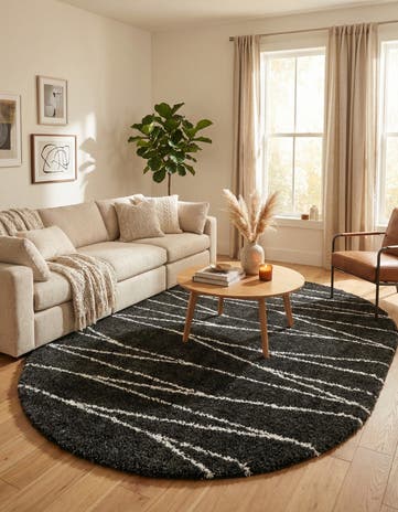 7' 10 x 10' Serenity Shag Oval Rug