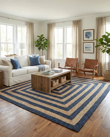  10' x 10'  Hand Braided Jute Square Rug