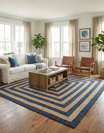 10' x 10' Handmade Braided Jute Square Rug