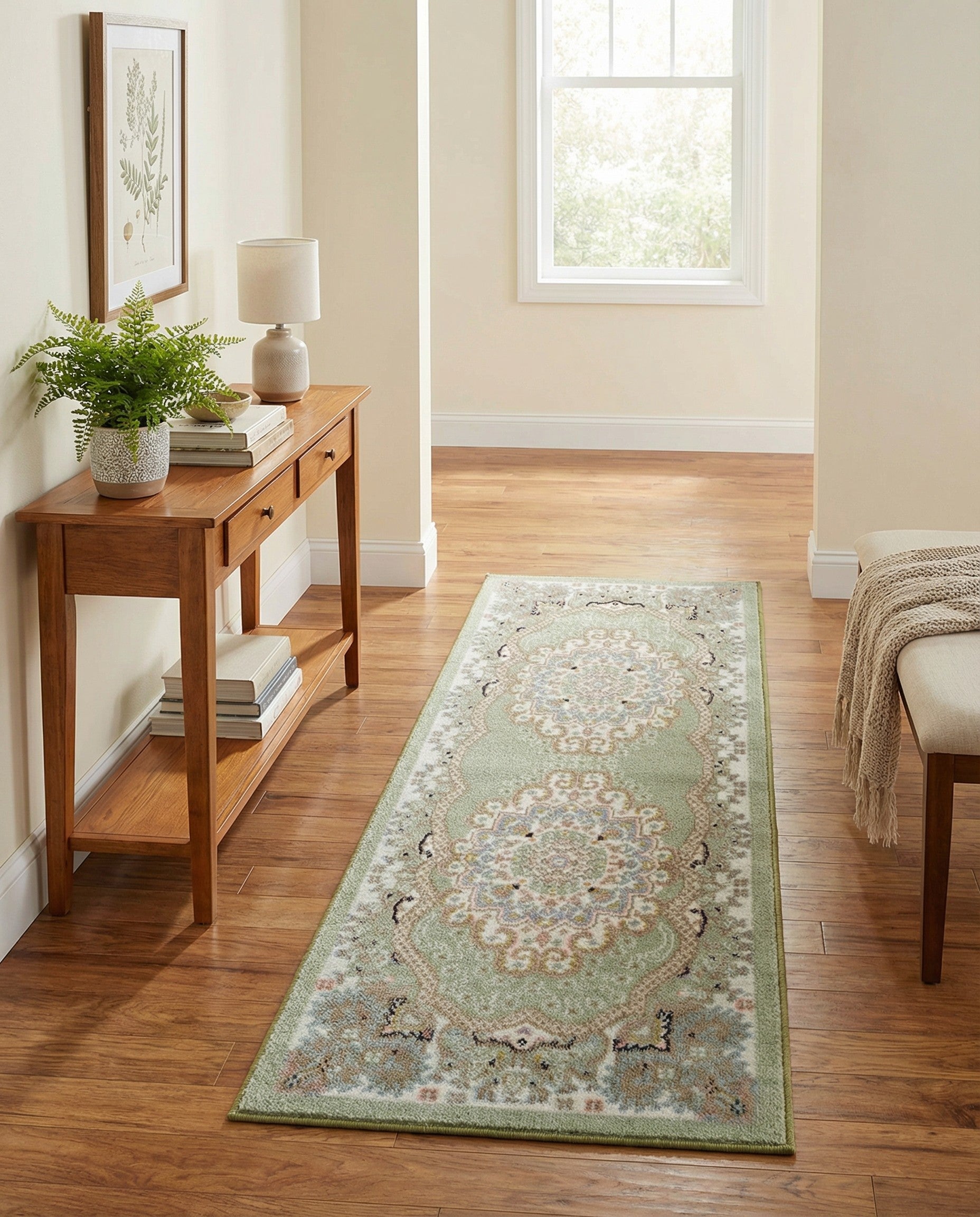 2' x 5' Kamala Washable Runner Rug