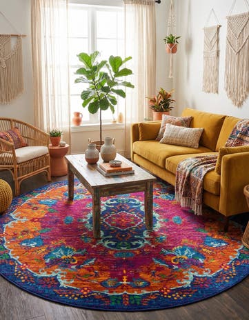 7' 10 x 7' 10 Calypso Round Rug