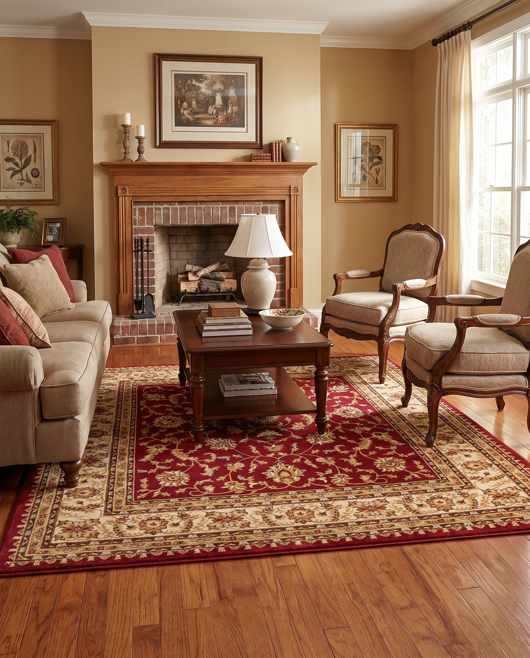 7' 10 x 7' 10 Classic Agra Square Rug