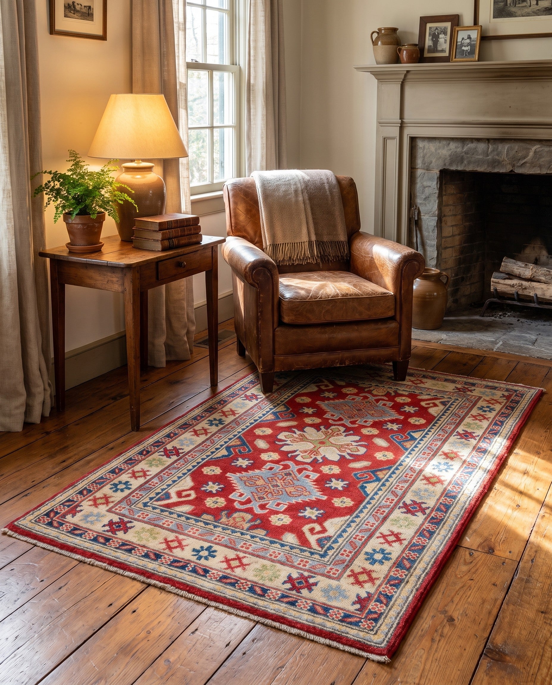 2' 8 x 4' 2 Hand Knotted Kazak Rug