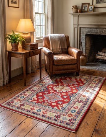 2' 8 x 4' 2 Hand Knotted Kazak Rug