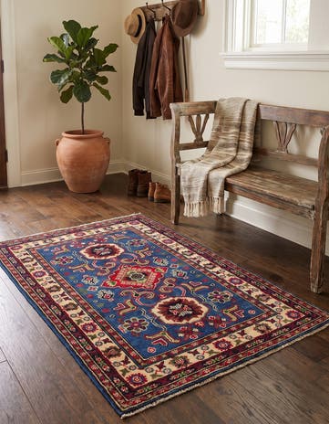 2' 9 x 4' 1 Hand Knotted Kazak Rug